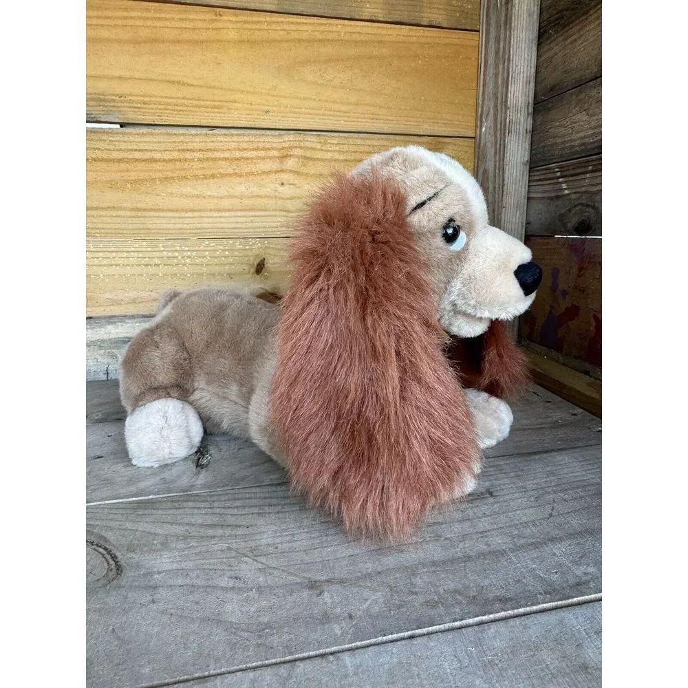 Disney Lady And The Tramp Stuffed Lady Dog With Collar‎ Metal Name Plate